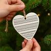Funny Ornaments For All Ages, Heart Shape Acrylic Decor  For Christmas Tree Hangings, Elephant Christmas Tree Funny Gifts For Adults, Kids, Coworker