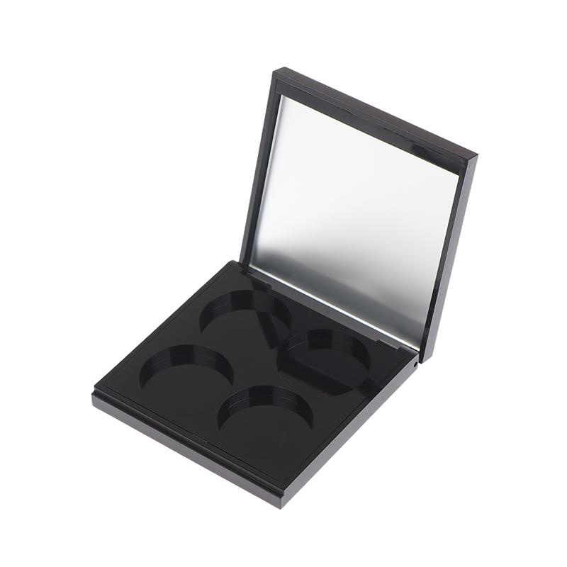 4 Grids Empty Magnetic Cosmetics Palette Holder Box Professional Lip Gloss Case With Mirror Powder Blusher Box For Eyeshadow