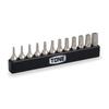 TONE T-Type Torx Bit Set (Tamper-Resistant) BTTH12S Bit Insert, 12-Piece Set