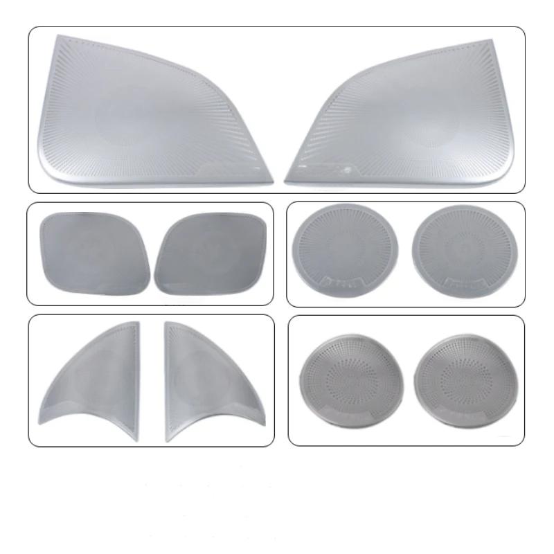 Car Door Audio Speaker Cover Loudspeaker Trim Frame Sticker Stainless Steel for Tesla Model Y 2024-2024 Interior Accessories