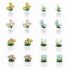 1Pcs Dollhouse Mini Simulation Green Plants Potted Plants Micro Landscape Horticultural Decoration Doll House Accessories