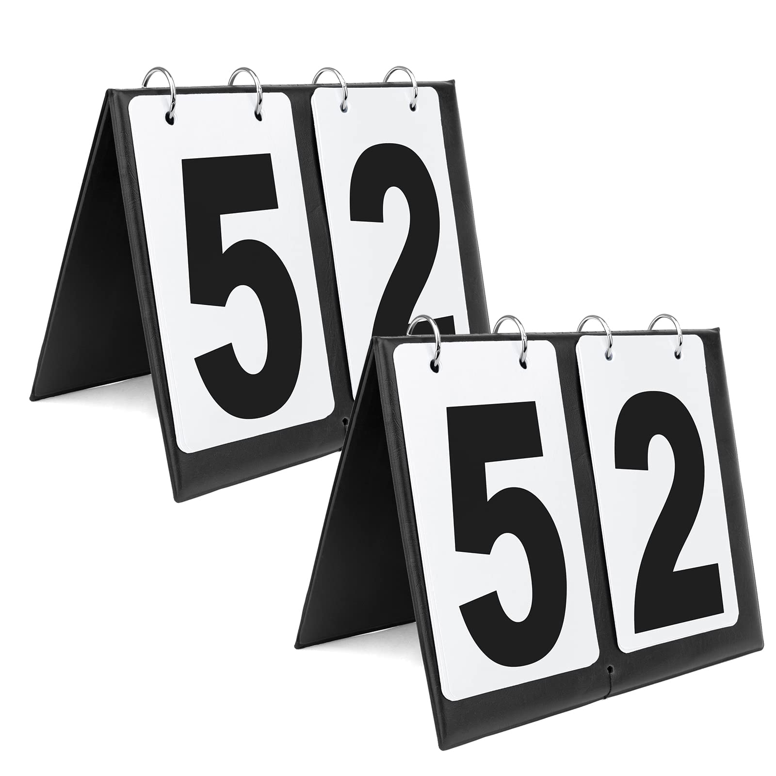 

[GOGO] 2-Digit Scoreboard, Set of 2, 00-99 Display, Tabletop Type, Foldable, Waterproof, Scoreboard for Games, Baseball, Tennis, Table Tennis, Soccer,