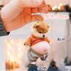[giminuo] Set of 3 Shiba Inu Keychains, Bag Charm, Stylish, Cute Fat Pet Keychain,