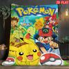 Cute Pokemon Printed Blanket Lightweight Plush Fleece for Napping Travel Bedroom Living Room Ideal Anime Fans Gift THW