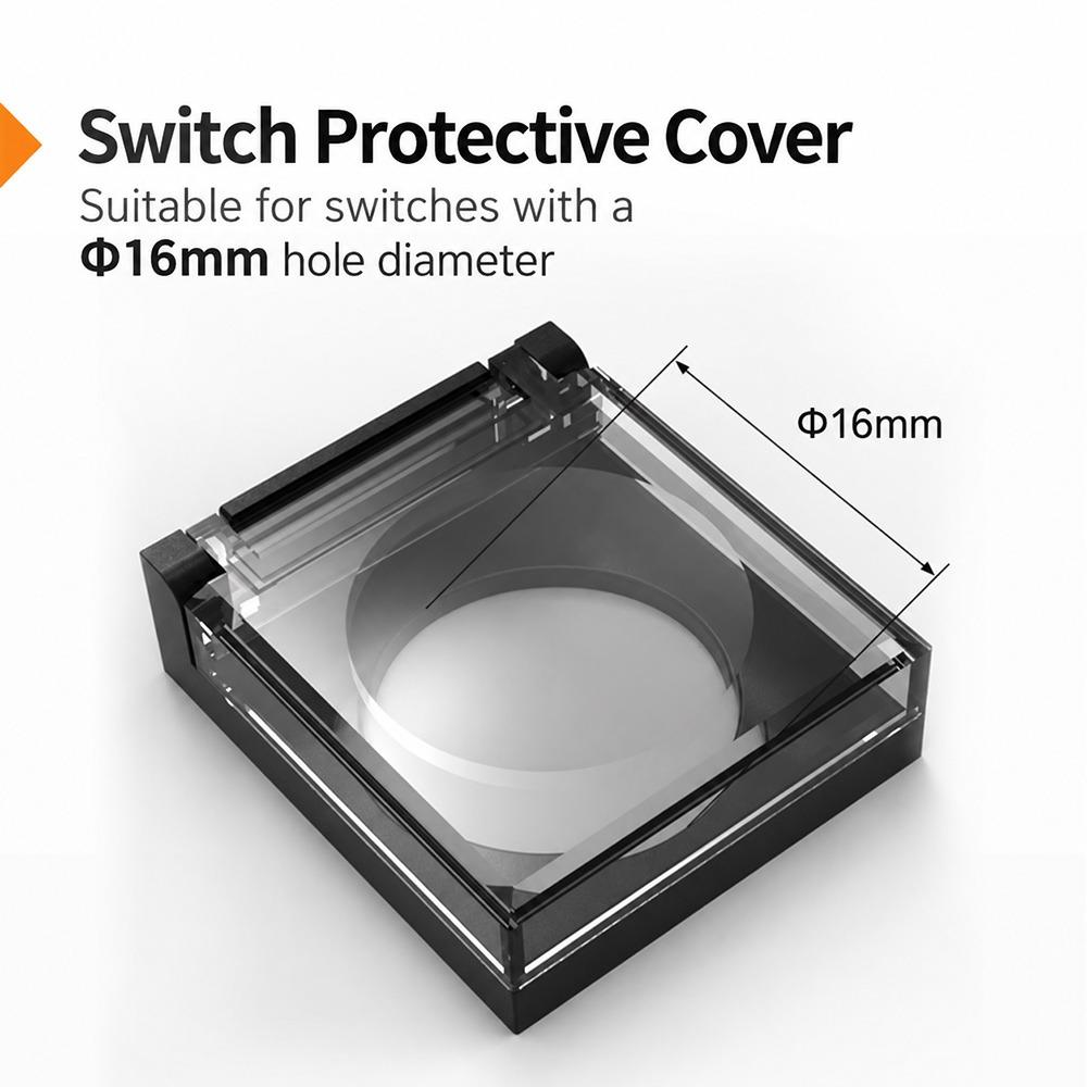 1Pcs ABS Base Button Switch Protective Cover for Industrial Panel Control Box