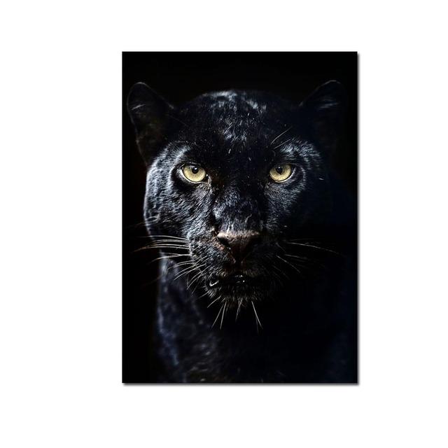 

Постер на холсте с изображением животных Черная пантера и гравюра на стенах Современная картина на холсте для гостиной Украшение дома Картина Картина без рамки 21*30cm No Frame