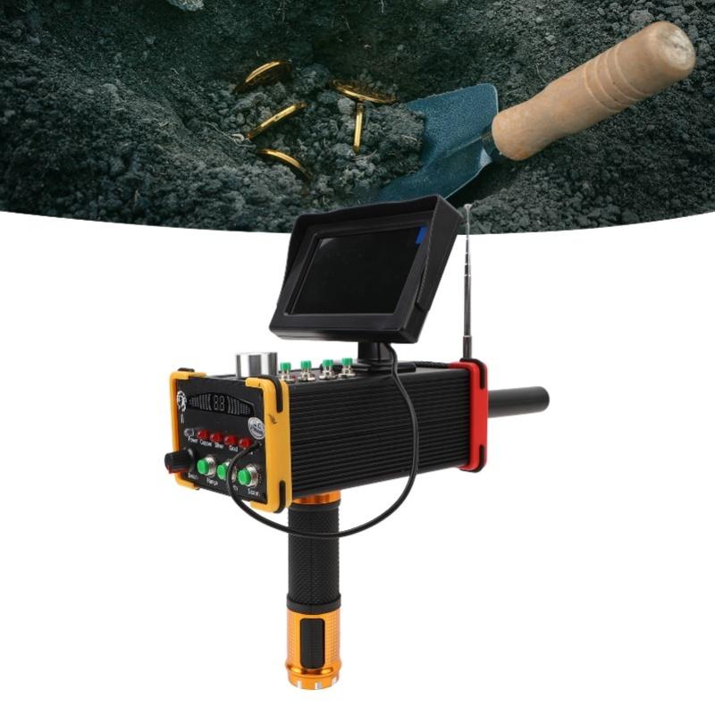 Metal Detector 15m Depth 1000 Meters Underground Metal Scanner High Accuracy Gold Silver Copper Locator With Display Screen US