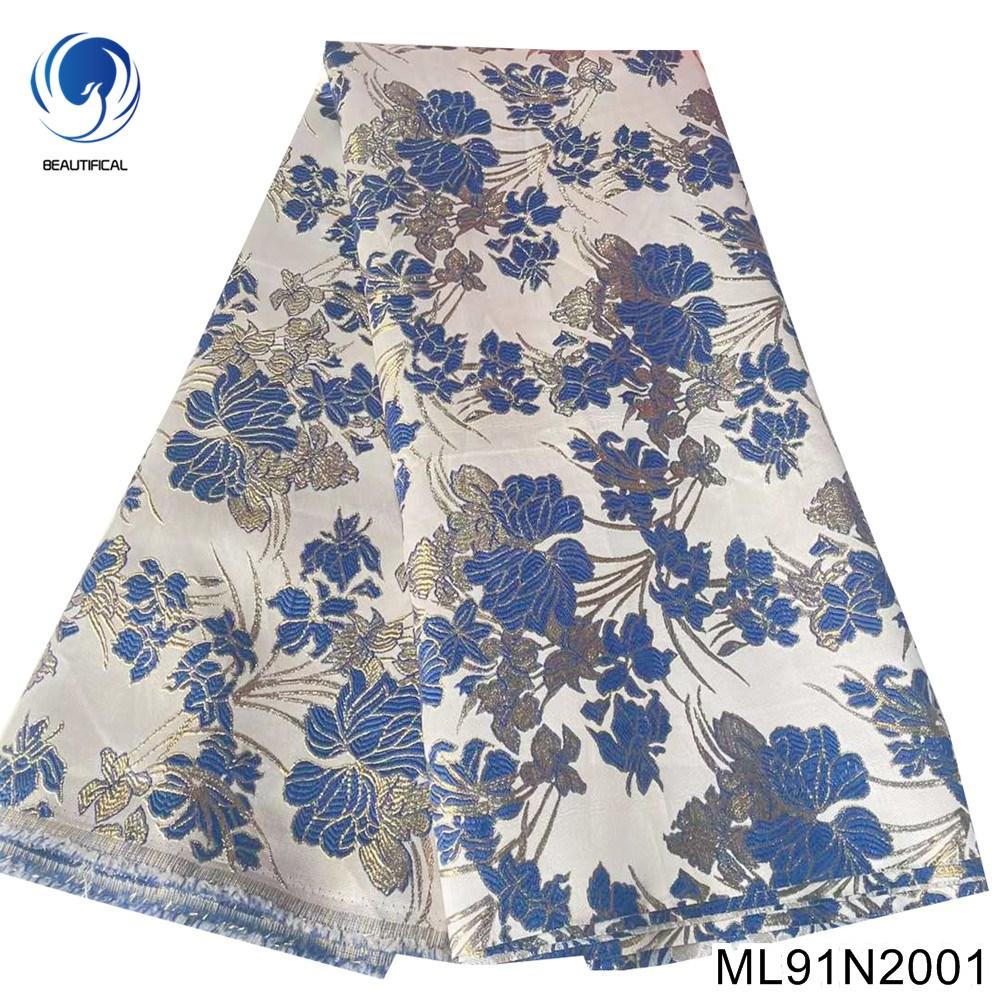 Beautifical Organza Jacquard Fabric Orange French Brocade Jacquard Fabric Jacquard Lace for Clothing ML91N20