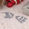 2pcs Fishing Card Decor Metal Cutting Dies for Scrapbooking Embossing Stencils Card Making Craft Decor