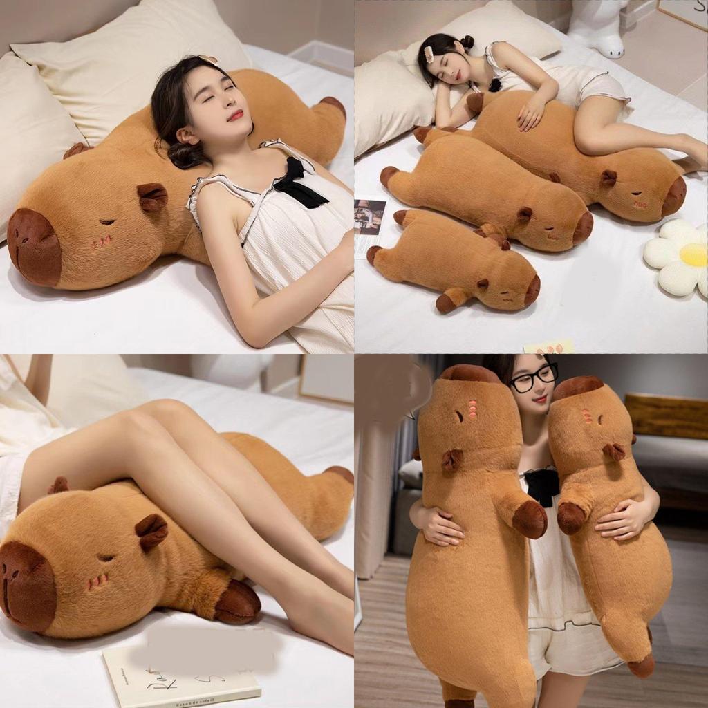 Adorable Capybara Plush Doll Soft Toy Cozy Pillow For Relaxing Comfort At Home