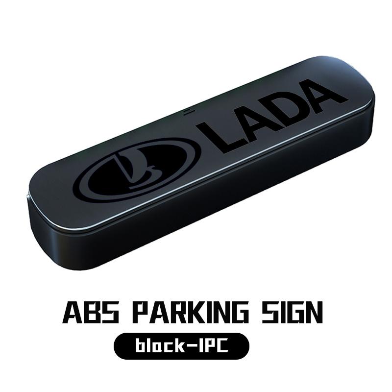 Car Temporary Parking Card Phone Number Plate Accessories For Lada Samara Niva Vesta Granta Riva Priora 4x4 Urban hsp1