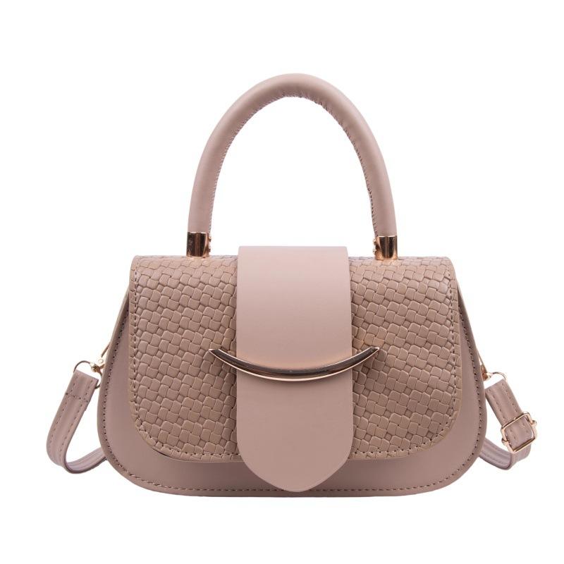 Модная плетенная сумка-квадрат женская новая трендовая универсальная сумка-тоут нишевая сумка через плечо кросс-боди седло хаки