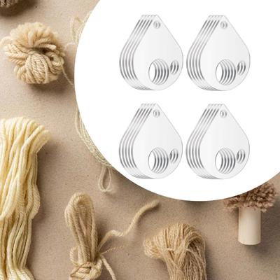 20Pcs Clear Thread Drops Cross Stitch Tread Bobbins Versatile Cards Reel Embroidery Storage