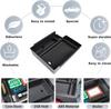 2PCS Center Console Organizer Set Compatible with 2010-2025 Toyota 4Runner Accessories Divider Armrest Tray Car ABS Storage Box