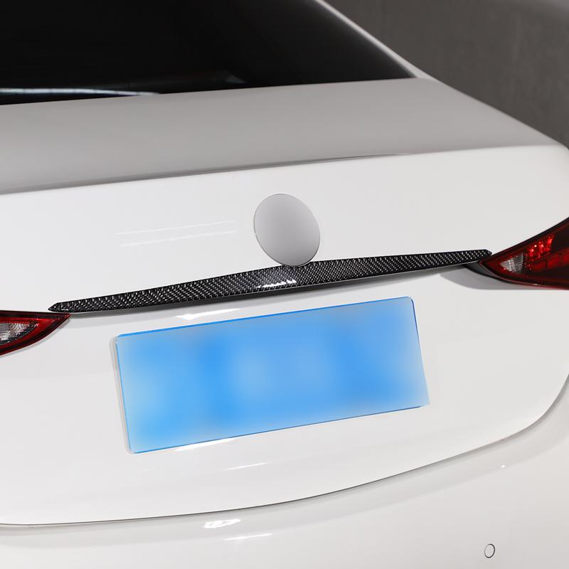 Soft Carbon Fiber Car Rear Trunk Decorative Strip Trim Sticker For Mercedes Benz C-Class W206 2022-2024 Car Accessories