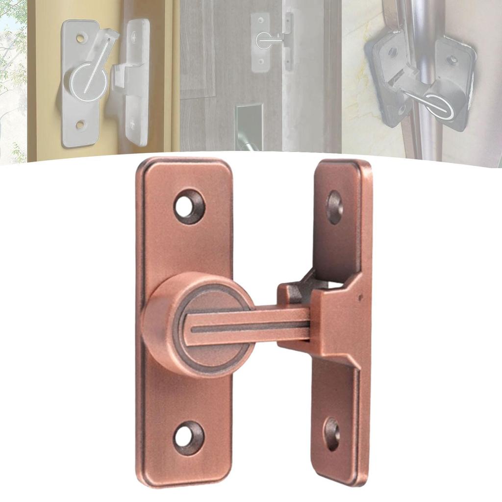 Barn Door Latch Zinc Alloy 90 Degree Room Door Latch Durable Sliding Lock Gate Latch for Shed Barn Outdoor Bedroom Window