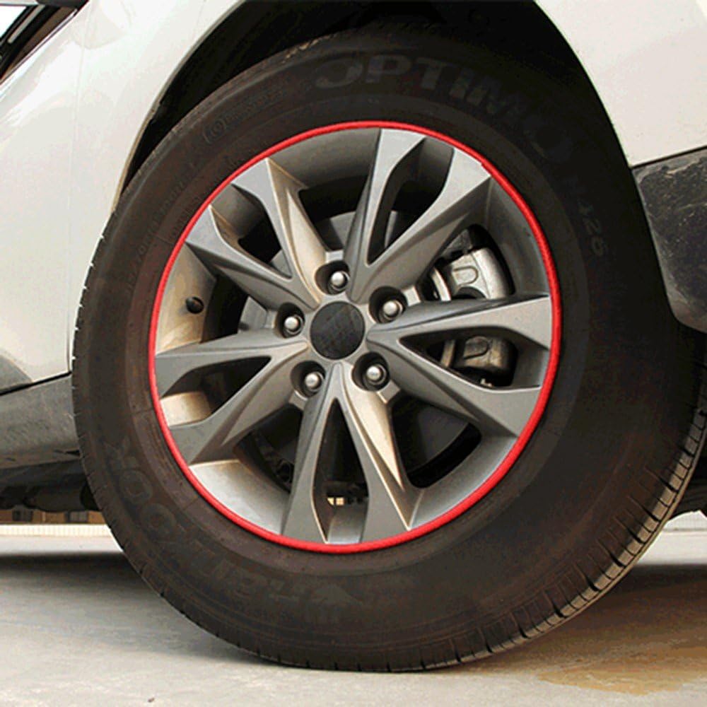 Red 5M Flexible Trim For DIY Automobile Car Interior Exterior Moulding Trim Decorative Line Strip