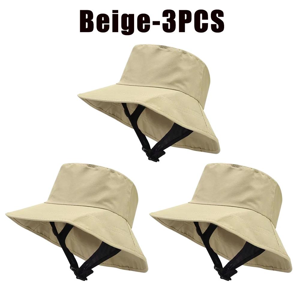 UPF50+ Beach Surf Bucket Hat Mesh Breathable Sun Hat Men Women Outdoor Fishing Cap Chin Adjustable Cap Water Sport Cap Sombrero