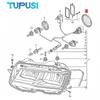 Для VW Tiguan Passat CC Allspace Touran 2010-2018 Розширювач лампи головного світла Ущільнювач Задня пилозахисна кришка Кришка Захисний ковпак фари 1300502030