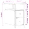 Nightstand Gray Sonoma Oak 30 x 60 x 60 cm Engineered Wood