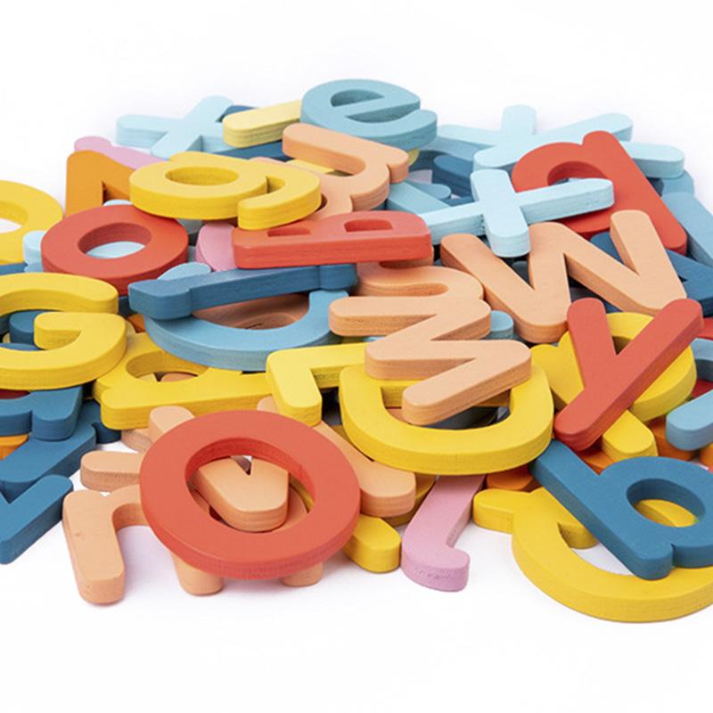 Wooden Spelling Game Montessori Children's Early Education Learning Letter Cognition Spelling Enlightenment Matching Puzzle Toys