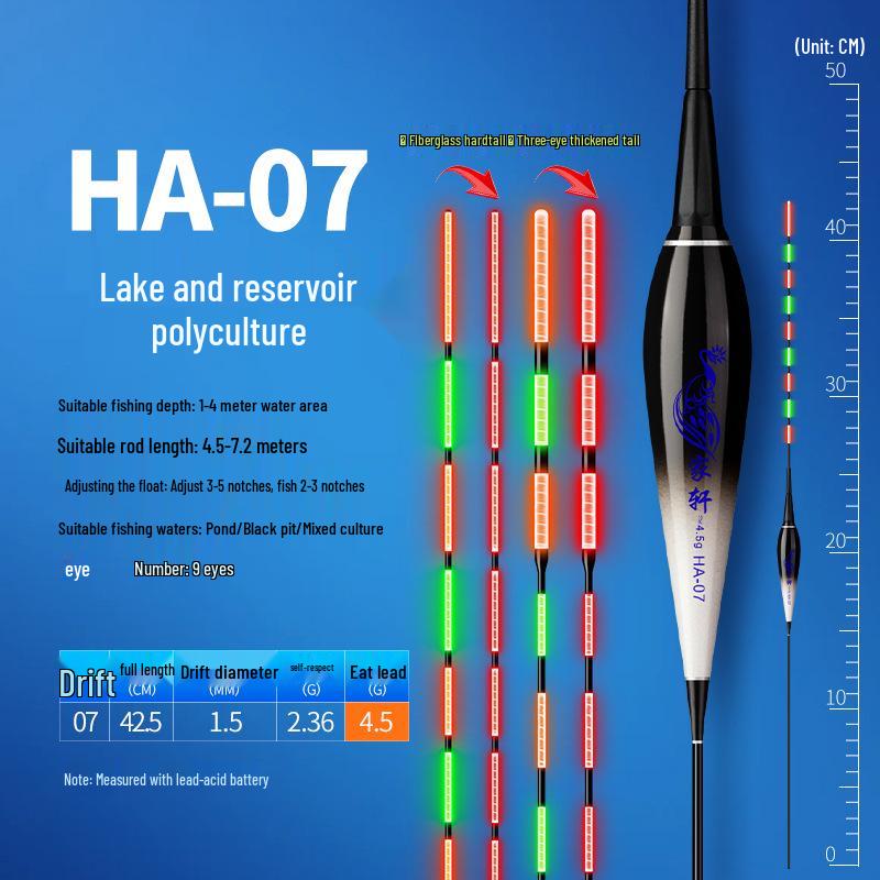 High-Sensitivity Three-Eye Color-Changing Fishing Float - Bright Bite Indicator for Carp.