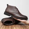 Mens Casual Business Office Formal Dress Chelsea Boots Shoes Genuine Leather Boot Black Ankle Botas Hombre Chaussure 2025