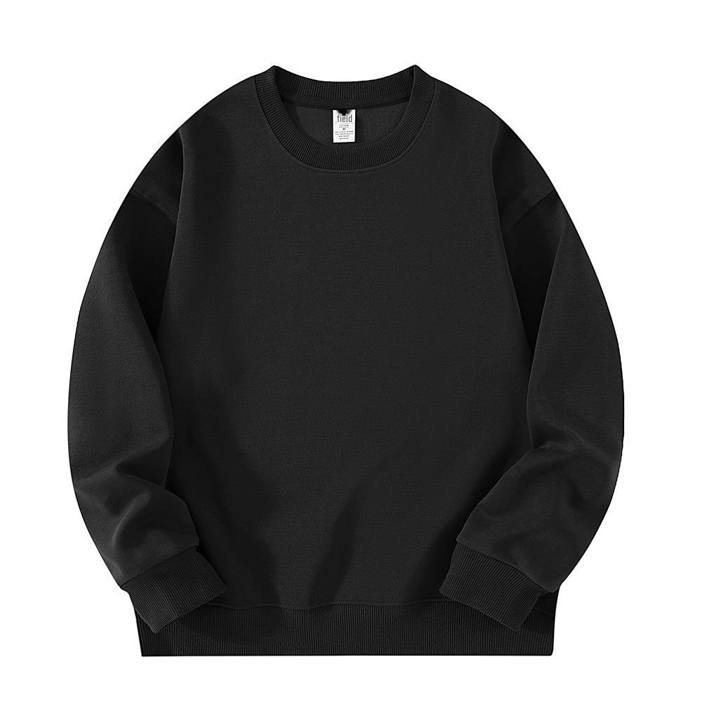 Felpa da uomo con scollo rotondo, stampa logo, manica lunga - Trendy, Personalizzabile, Sensazione di alta qualità