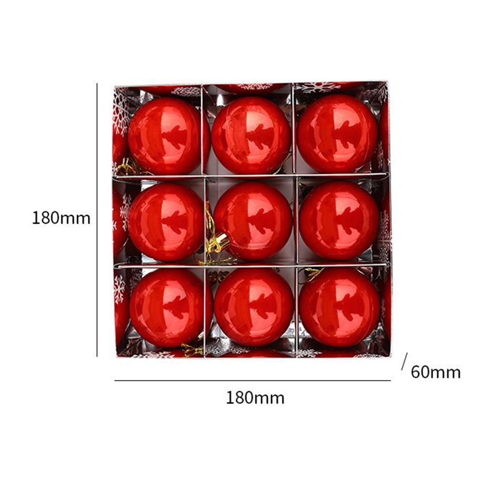 

Высококачественные практичные рождественские шары Рождественский декор Жемчужный шар 6 см в диаметре Рождественская елка Легкий для вечеринки красный