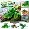 Soft Frog Lure Fishing Bait with Hook Anti-Snag Design Artificial Soft Bait for Freshwater Fishing Bass Pike Lure