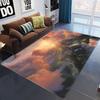 Supply Modern New Chinese Printed Carpet Living Room Bedroom Printed Pattern Carpet Floor Mat