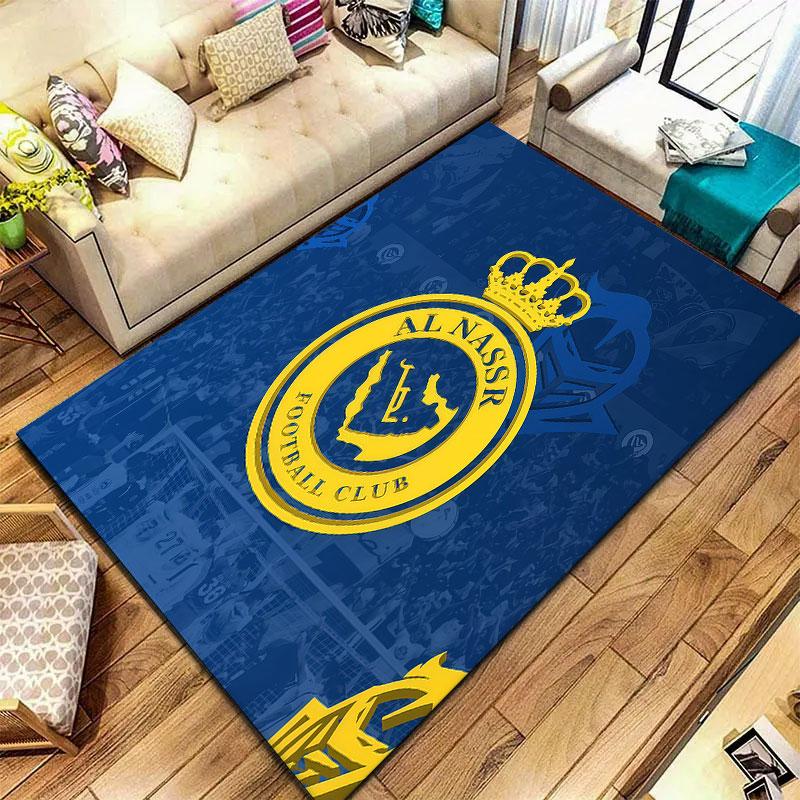 Al-Nassr FC Carpet Rug for Living Room Bedroom Home Sofa Decoration,Kids play Non-slip Floor Mat
