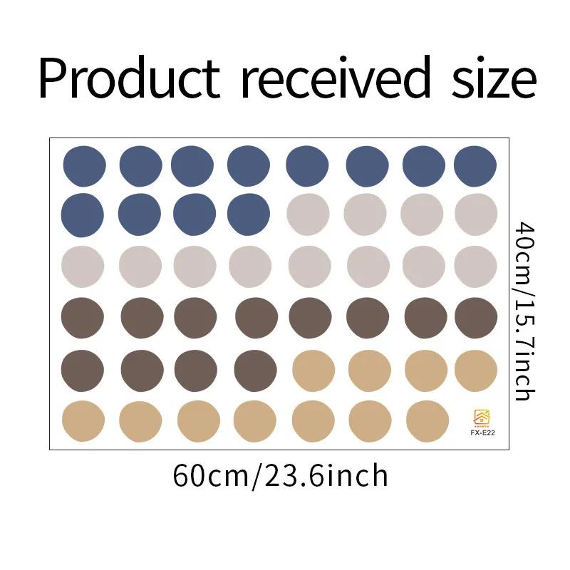 

1 шт. DIY смешанные цветные точки Morandi настенные наклейки домашний декор скандинавский стиль виниловые художественные наклейки гостиная детская спальня украшение 40X60CM