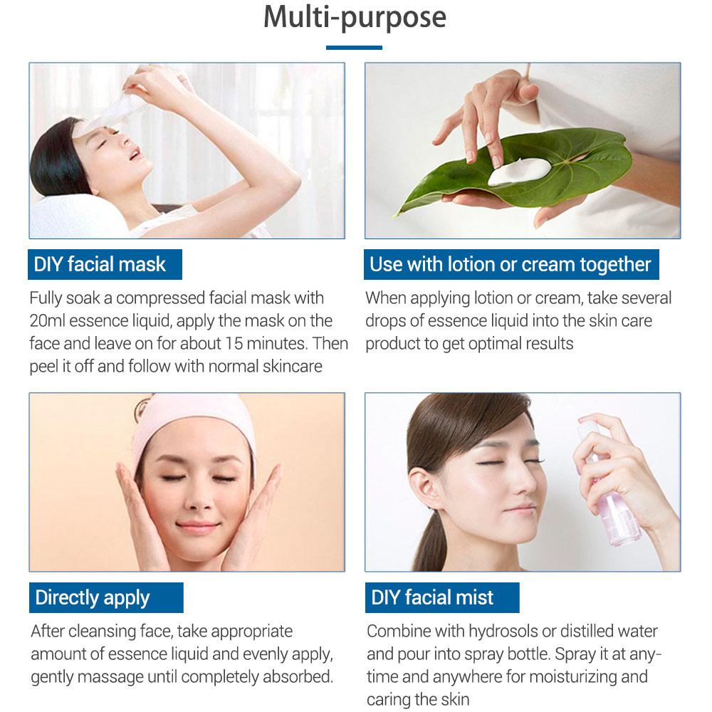 Hyaluronic Acid Serum Moisturizing Snail Essence Treat Blackhead Acne Ageless Restore