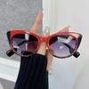 Trendy Cat Eye Sunglasses Women Men Retro Mirror Lens Stylish Sun Glasses Female Male Personality Colors