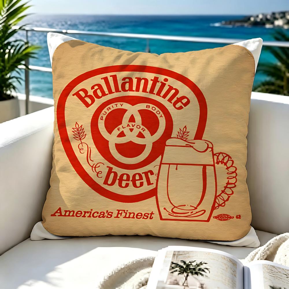 Brand Ballantines Cushion Cover Premium Skinfriendly Short Plush Pillow Cover Airy Casual Cushion For Hotel Homestay