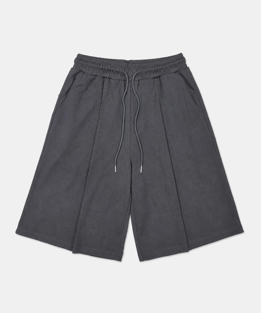 POLYGRAM Bermuda Single-Pleat Wide Pants - 4 Colors
