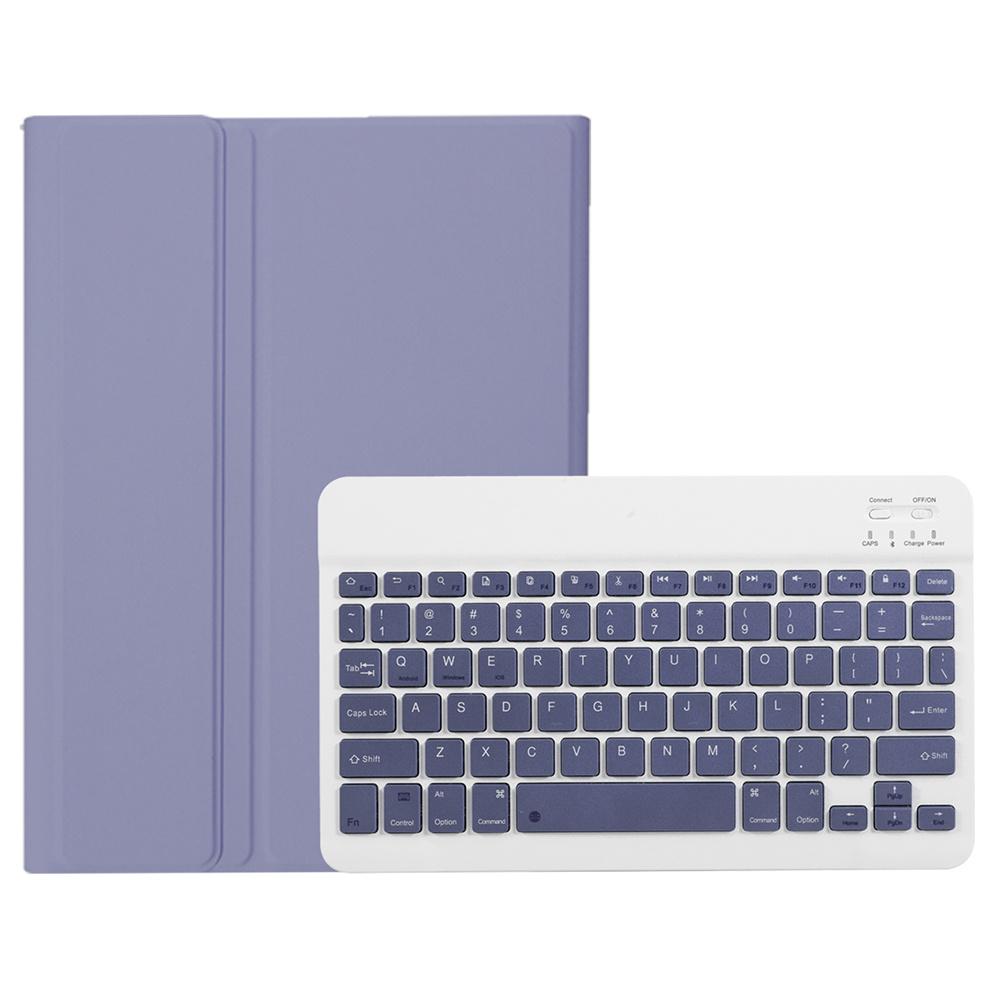 

AH20 For Huawei MatePad 11.5 S Leather+TPU Ultra Thin Tablet Cover with Bluetooth-compatible Keyboard Purple