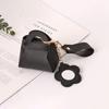 Trendy With Mirror Mini Bag Keychain PU Leather Luxury Earphone Key Bag Creative Handbag Pendant Bag Accessories