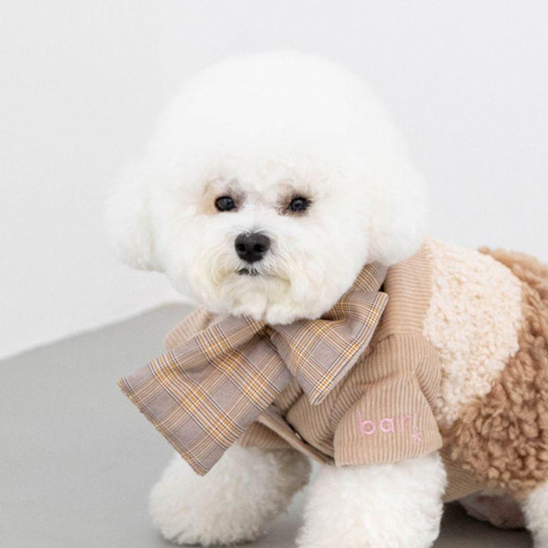 foreverybari reversible padded scarf (check/beige padding)