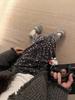 2026 Early Spring/Autumn Korean Velvet Sequin Midi Skirt