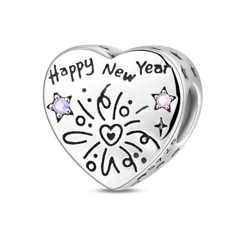 Christmas Series Copper Animal Charms Flowers Bead Pendant Fit Original Charm Bracelets Women Diy Jewelry Gift