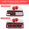 Price Computing Scale Commercial Food Scale 66lb/ 30kg Fruit Meat Produce Dual Bright LED Display Stainless Steel Platform for