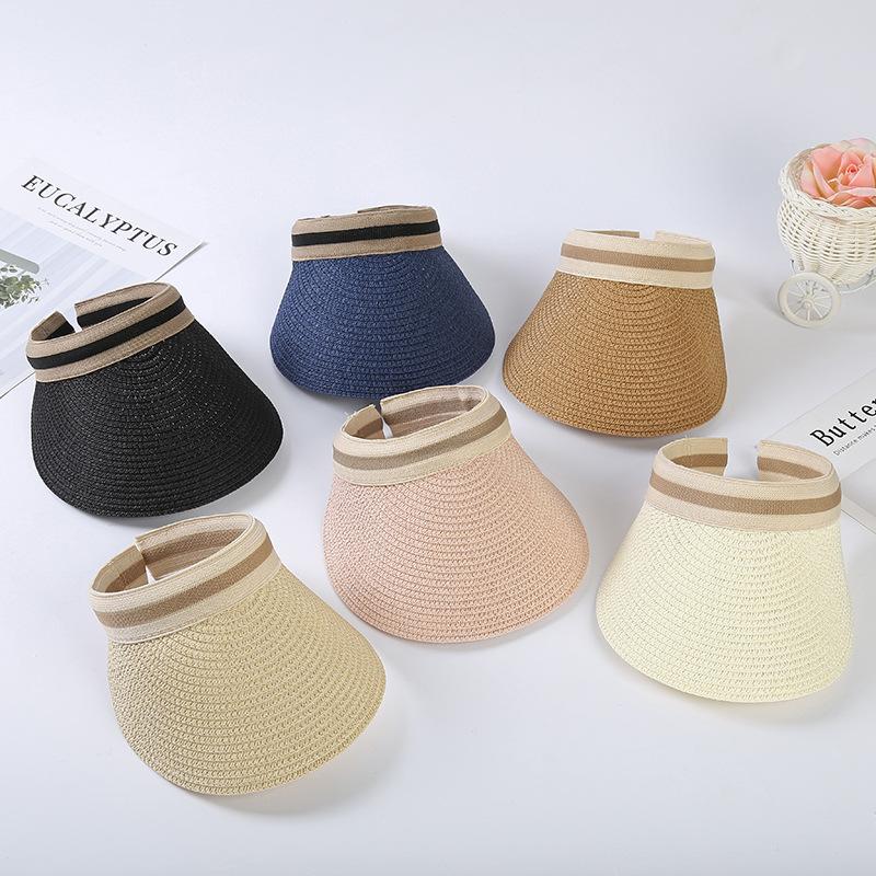 Summer Cool Hat New Empty Top Grass Hat Outdoor Mountaineering Sunscreen Hat Women's Sunscreen Hat