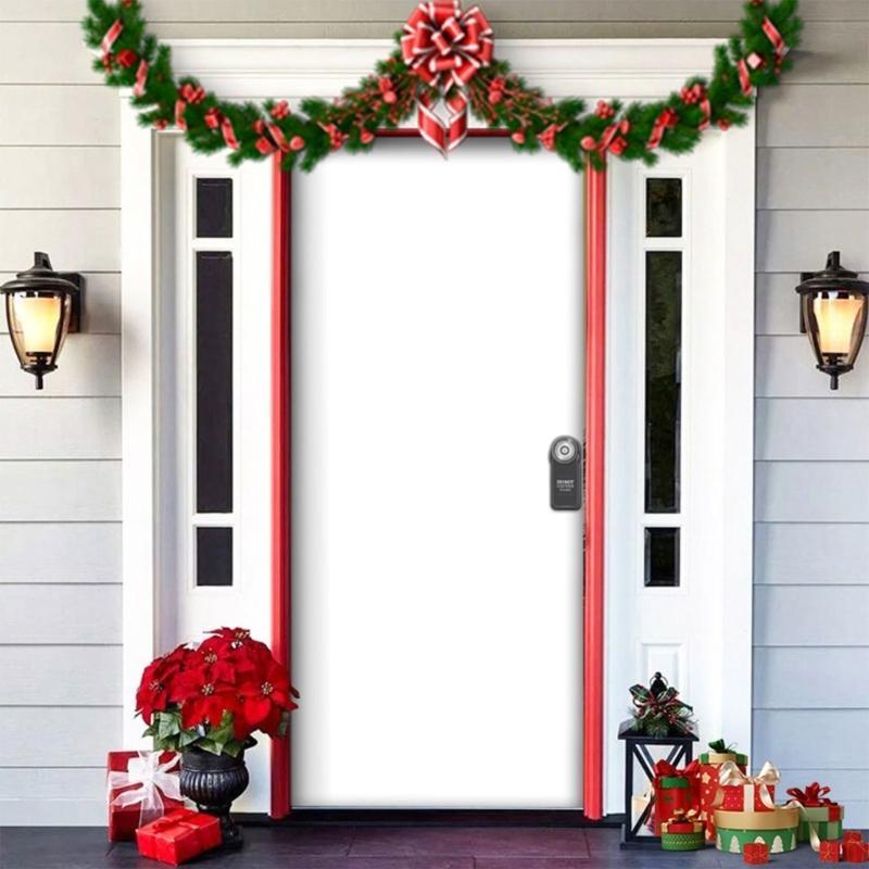 Christmas Party Background Decors Durable Polyester Door Hanging Tapestry Easy Mount