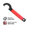 Anti Slip Handle Spanner Wrench Tool, Outer Diameter 1 1/4 Inches For Floor Pipes Fitting, Cars Walnut