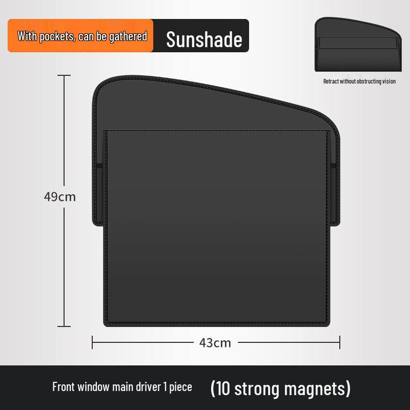 Car Magnetic Sun Shade: Full Coverage Blackout Window Curtains for Summer Sun Protection