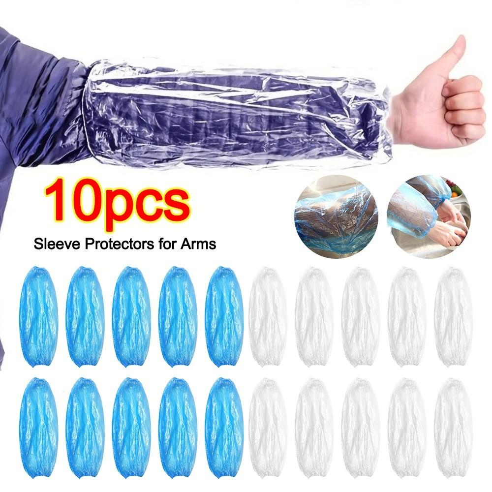New Waterproof Disposable Sleeves Thickened Repeatable Sleeve Protectors for Arms Plastic Oil-proof Arm Sleeves Kitchen