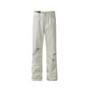 American Retro White Ripped Jeans Men's Summer Thin High Street Casual Micro-pull Pants Scimitar Straight Pants
