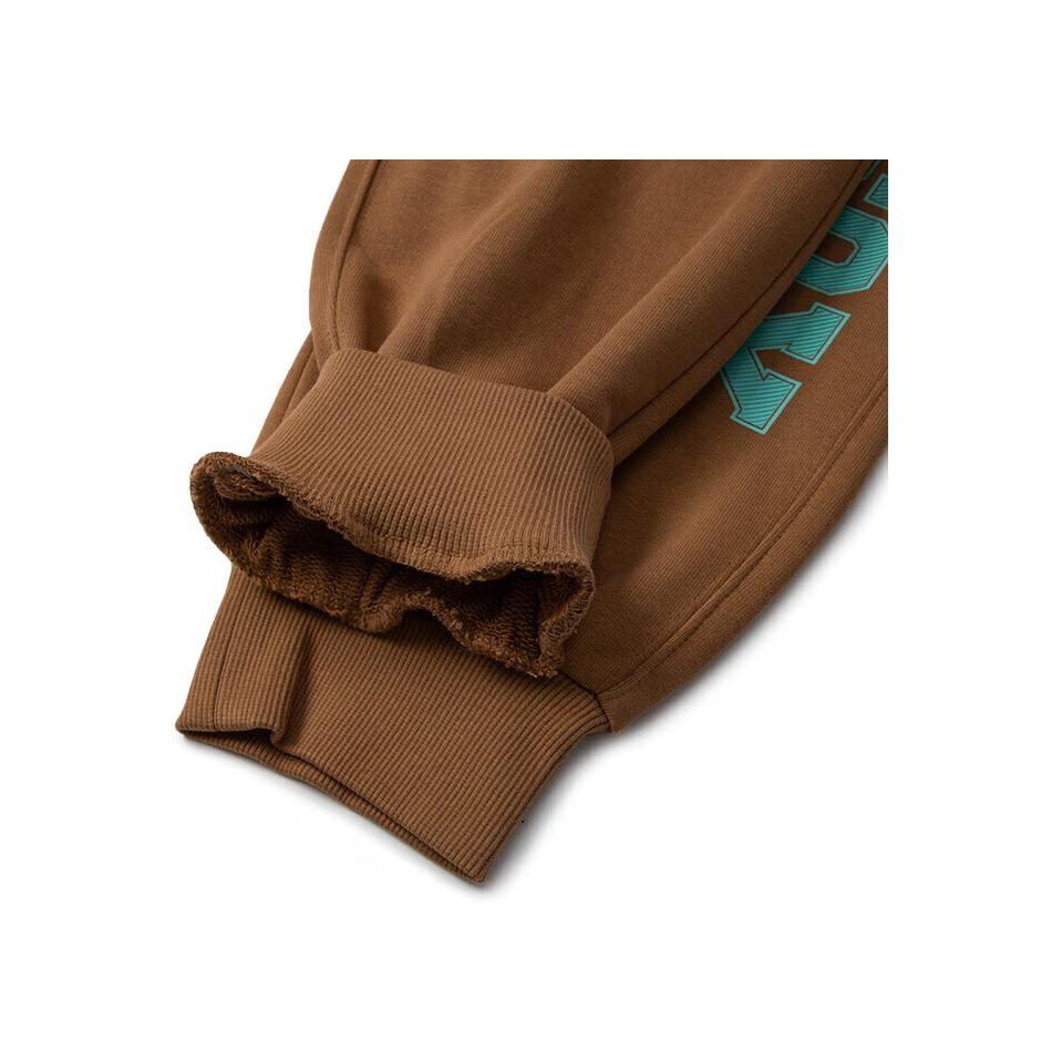 New MLB Knitted Sports Pants Unisex Dark Beige 3APTV0134-43BGD